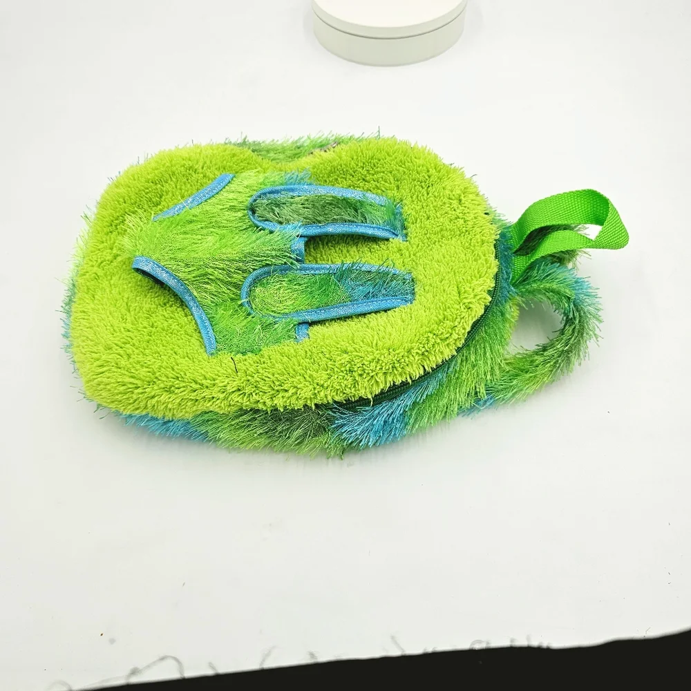 Kreative Kids Plush Green Monster Trolley Backpack